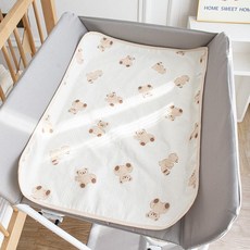 데이희 휴대용기저귀매트 기저귀갈이대 방수, 50 x 70cm, 포옹 곰