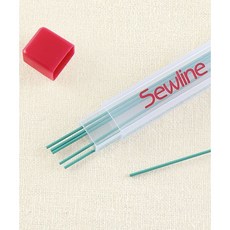 패션스타트 샤프형 물로지워지는 원단용 초크 펜 리필심, 1개, 그린