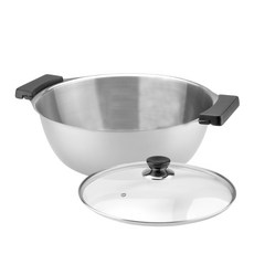 餐廚桔品火鍋28cm，不沾鍋面，導熱均勻，橘色時尚外觀，多種爐具適用, 1個