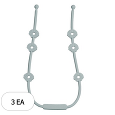 아이벨류 공갈젖꼭지 실리콘 멀티 스트랩 홀더 조개타입, 클라우드, 3개