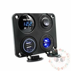 옥이드림 DIY 소켓 매립형 볼트 차량악세사리 차량튜닝 자동차튜닝용품, 4-브라켓-4구 가 /