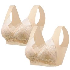 엘에이스 여성 예쁜 레이스 브래지어 노와이어 프리미엄 속옷 심리스 스포츠브라 빅사이즈 2종 L~6XL