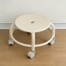 앉은뱅이 의자 어린이용 휴대용 바퀴달린 보호 커브, 대형바퀴 +아이보리 하중 200kg