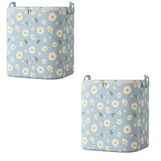 에이엔이엠 초특대형 대용량 꽃무늬 다용도 보관함 리빙박스 이불정리함 2P, 100L, 2개