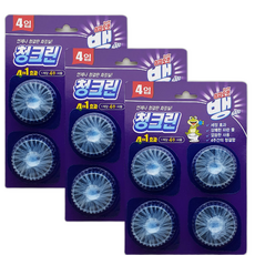 이지오프뱅 청크린 드롭 변기클리너 파란물, 3개