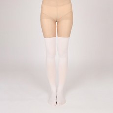 GAMSUNGTEX 女款高爾夫球絲襪, 白色的