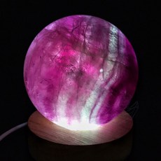 ₍мσσи_нασ ᙏ̤̫͚ 橘21（大） 螢石球 8cm 收藏等級 葡萄色 千層 夢幻 紫霧感 白紗, 1個