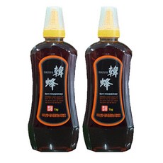 지리산뱀사골토종꿀영농조합 / 한봉 토종꿀 튜브용기 1kg x2병 / 전통 재래방식 한봉꿀 토종꿀 벌꿀 잡화꿀 사양벌꿀, 2개
