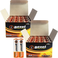 벡셀 알카라인 건전지 AA20알 + AAA20알, 1세트