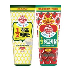 오뚜기 Light&Joy 12 하프마요네즈 835g 1개+12 하프케찹 760g 1개(총 2개)