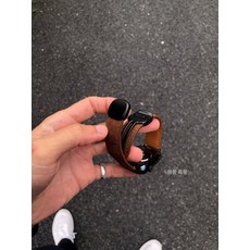 울트라3 S11 가죽 스트랩 자석 겨울 호환 마그네틱 밴드 시계줄, Ultra 49mm, 블랙