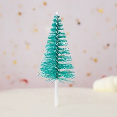 微景小舖 聖誕節蛋糕裝飾插件, 1個, 3號聖誕樹