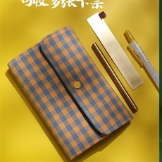 臺灣出貨 A6活頁現金理財記賬本 家庭理財筆記本 家庭存錢本 手賬明細賬 可放錢理財 可愛日式兒童賬本 日本媳婦日常開支, 【基礎套裝】-檸檬格子（記賬+橫線+1個, 1個