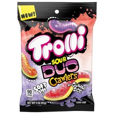 트롤리 사워 일렉트릭 크롤러 젤리 120g 12팩, 3 Ounce (Pack of 12)_듀오, 12개, 85g