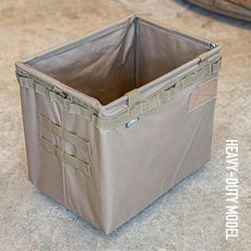 WHATNOT One Touch Bucket 摺疊收納提籃 OBHD-01, 1個, 沙色 OBHD-01-SB
