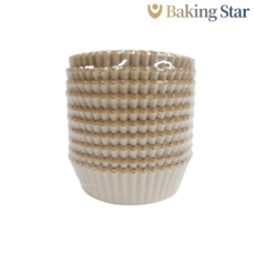 PET 코팅 종이몰드 타르트틀 85mm 100개 크라프트무지 파이 오븐틀