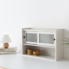 마켓비 폴라보 넓은 2문 미니 수납장 SHM4262SL, 화이트파인베니어