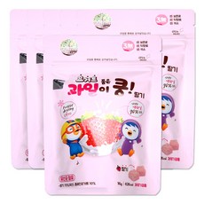 해호 뽀로로 요거트 품은 과일이 쿵 딸기 천연 과일칩, 16g, 6개