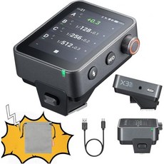 고독스 X3 프로 X3프로S TTL 무선 카메라 플래시 트리거 2.4G 터치스크린 송신기 내장 리튬 배터리 고화질 OLED 화면 블루투스 및 앱 제어 지원(소니용), For Canon