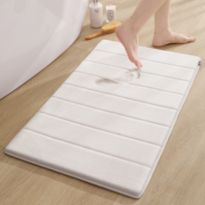 유니크릿 빨아쓰는 부드러운 욕실 발매트, 아이보리