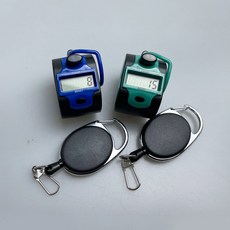 골프 카운터기 디지털, 2개, 디지털 카운터기(릴와이어) 색상랜덤