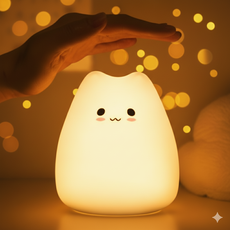 낑팡 조명 충전식 LED 침실 수면 수유 무드등, 구름이