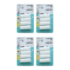 다이소 싱크대용 필터헤드 리필필터 + 코즈멧 압축 마스크팩, 4개입, 4개