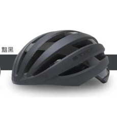 酷榮單車 STEAG AEROJET 亞洲版型安全帽，輕量透氣，舒適安全，多色可選, 1個, 黑色/SM, 黑色