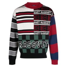 라스벳 인타르시아 니트 울 혼방 스웨터