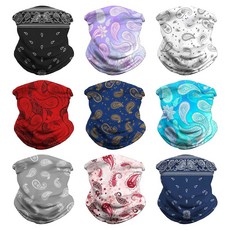 VCZUIUC 넥 게이터 페이스 커버 - 남녀용 자외선 차단 마스크 발라클라바, 9pcs: Paisley-3