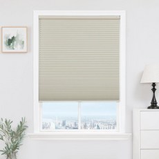Joydeco No Tools No Drill Window Blinds for Indoor Windows Blackout Shades Cellular Shades Cordle