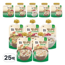 맘스쿠킹 12개월 5종 5팩 (총25팩) 소고기와두부5+닭백숙5+소고기된장전골5+소불고기5+소고기두부전골5