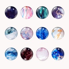 냉장고 자석 크리스탈 유리 투명 아크릴 그림 인테리어 마그넷 tooliva, 세트7