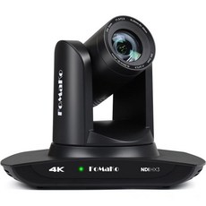 FoMaKo K30NS 4K 30x 광학 줌 PTZ 카메라 NDI 6 및 HX3 AI 자동 추적 Gen 3 3G-SDI/LAN/USB3.0/HDMI 포함 - 교회 예배, Classic Black