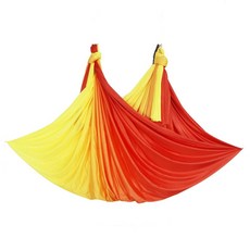 6 米新款空中瑜伽鞦韆吊床面料反重力梯形絲綢用於柔韌性和倒立治療鍛煉健身器材, N15