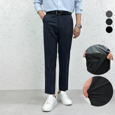 더맨쉽 남자 링클프리 스판 시크릿밴드 슬랙스 정장바지 9부 10부 출근룩 데일리 S~3XL 빅사이즈 ABTCP16013