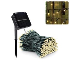 서리로 덥은 글로브 태양 문자열 야외 요정 빛 할로윈 크리스마스 파티 정원 장식 모드, 1개