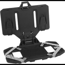 전술 MOLLE 접이식 탐색 보드 군사 Airsoft지도 케이스 관리자 패널 화면 크기 4.7-6.7in 용 휴대 전화 홀더, Black, 1개