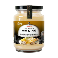 백설 베이컨머쉬룸크림 파스타 소스, 430g, 1개