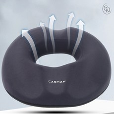 [홍스비]기능성 메모리폼 도넛방석 2가지 색상 중 원형 치질 산모 회음부 임산부 학생 방석, 네이비