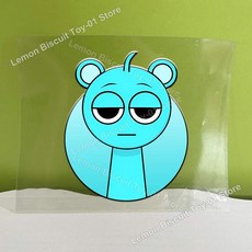 스프렁키스 전사 스티커 만화 비닐 크리스탈 라벨 양각 데칼 자가 접착 방수 컵 병 선물용, 1개, 12. JZHZ10