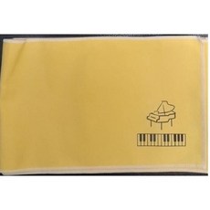 愛樂城堡 鋼琴鍵盤布 琴鍵防塵罩, 黃, 1個