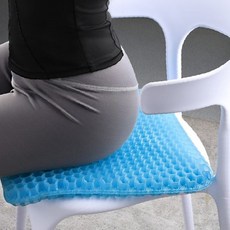 의자 착석 압력분산 통풍 벌집구조 쿠션 사무실 재택근무 장시간 앉기 편안함, 1개, 벌집 실리콘 방석 고급형 중형