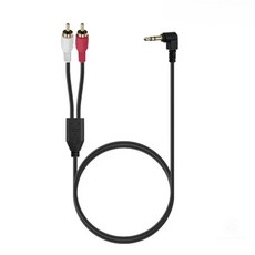 3.5파이 RCA 연결선 노래방 스피커케이블 옥스 음향출력선 3M 기역자 꺾임