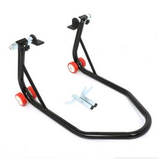 바이크 휠초크 받침 오토바이 브래킷 거치대 앞바퀴 바이크휠초크 바이크휠 타이어, 1개, O. C형 일체형 후륜 기구 블랙 LU머리