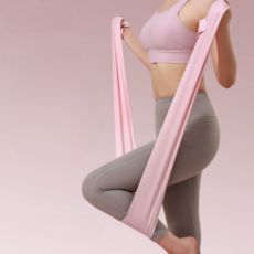 스윗랩스 유연성 강화 요가 스트레칭 밴드, 1개, 핑크