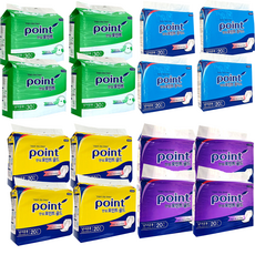 안심 포인트 속기저귀 날개형 일자형 성인용 남녀공용 4팩, FREE(onesize), 4개, 20매, 라운드형노랑