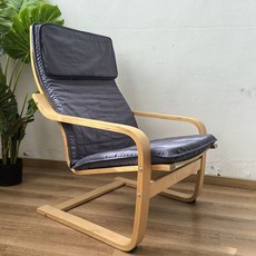 포엥 Poang 암체어 방석 호환 흔들의자 쿠션, 1개, A. 회색 두꺼운 푼 의자