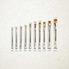 칠성당 투명구성붓 950 6호 평붓 아크릴 수채화 디자인 붓 1개입