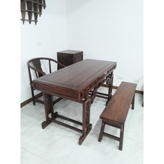 小o結緣館 雞翅木仿古國畫桌 154cm 餐桌 書桌 仿古家具